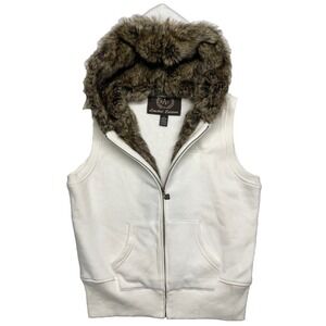 BAC Vest Faux Fur Lined Hat Large‎ Extremely Soft Mackinaw Island Embroidered